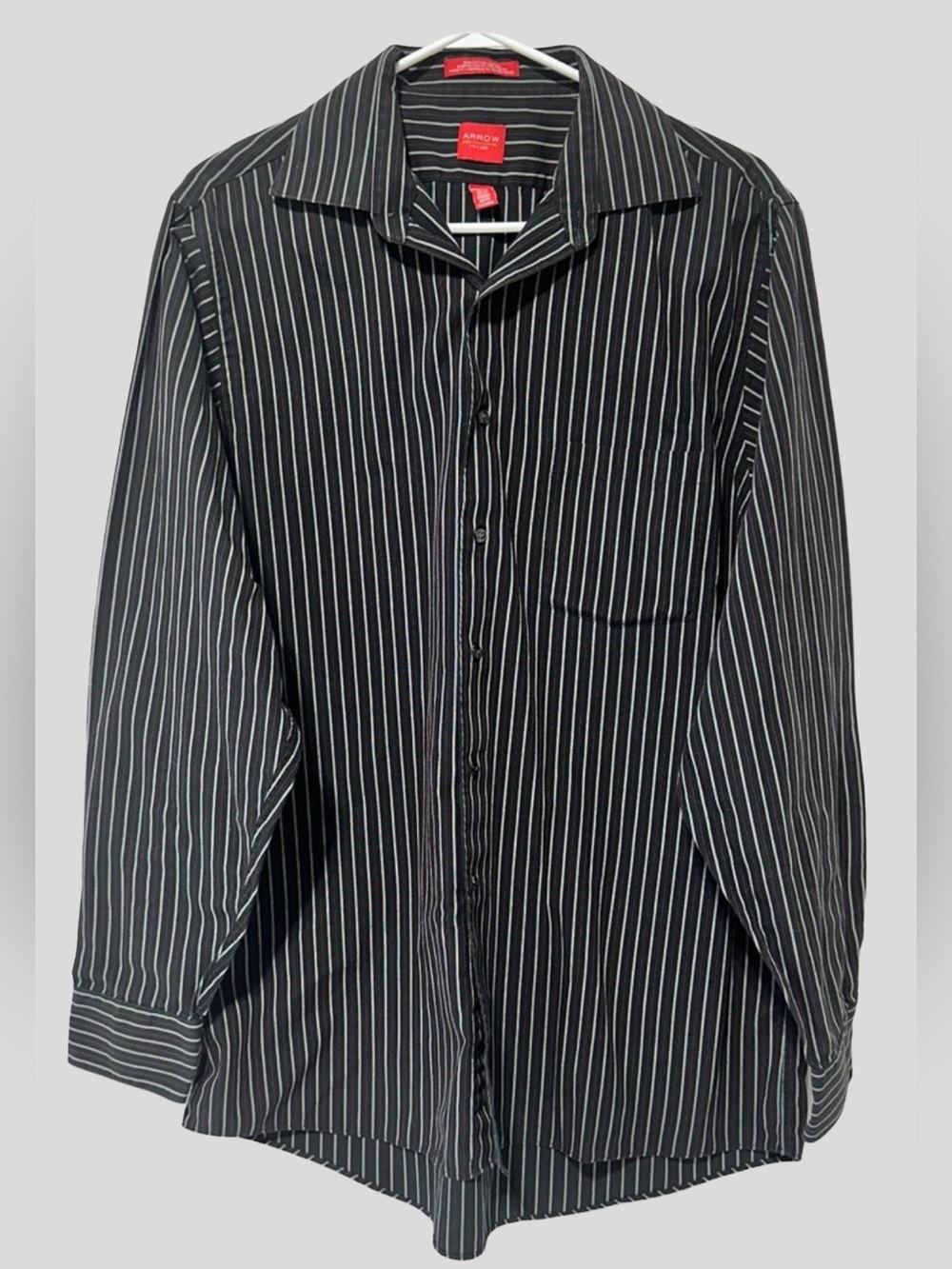 ARROW Pinstripe Shirt Dark Academia Preppy Menswear Button Down